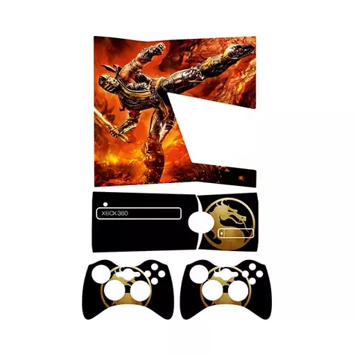 اسکین(برچسب)Xbox 360 اسلیم -طرح mortal kombat-مدل اسلیم-کد24-سفارشی