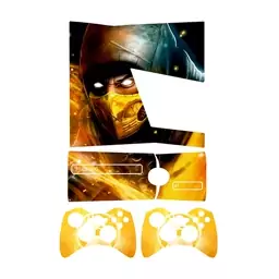 اسکین(برچسب)Xbox 360 اسلیم -طرح mortal kombat-مدل اسلیم-کد26-سفارشی