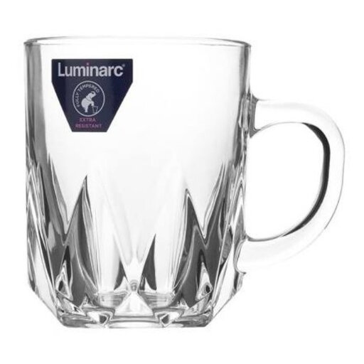 لیوان دسته دار لومینارک Luminarc مدل منصور ( سرد و گرم ) بسته 6 عددی
