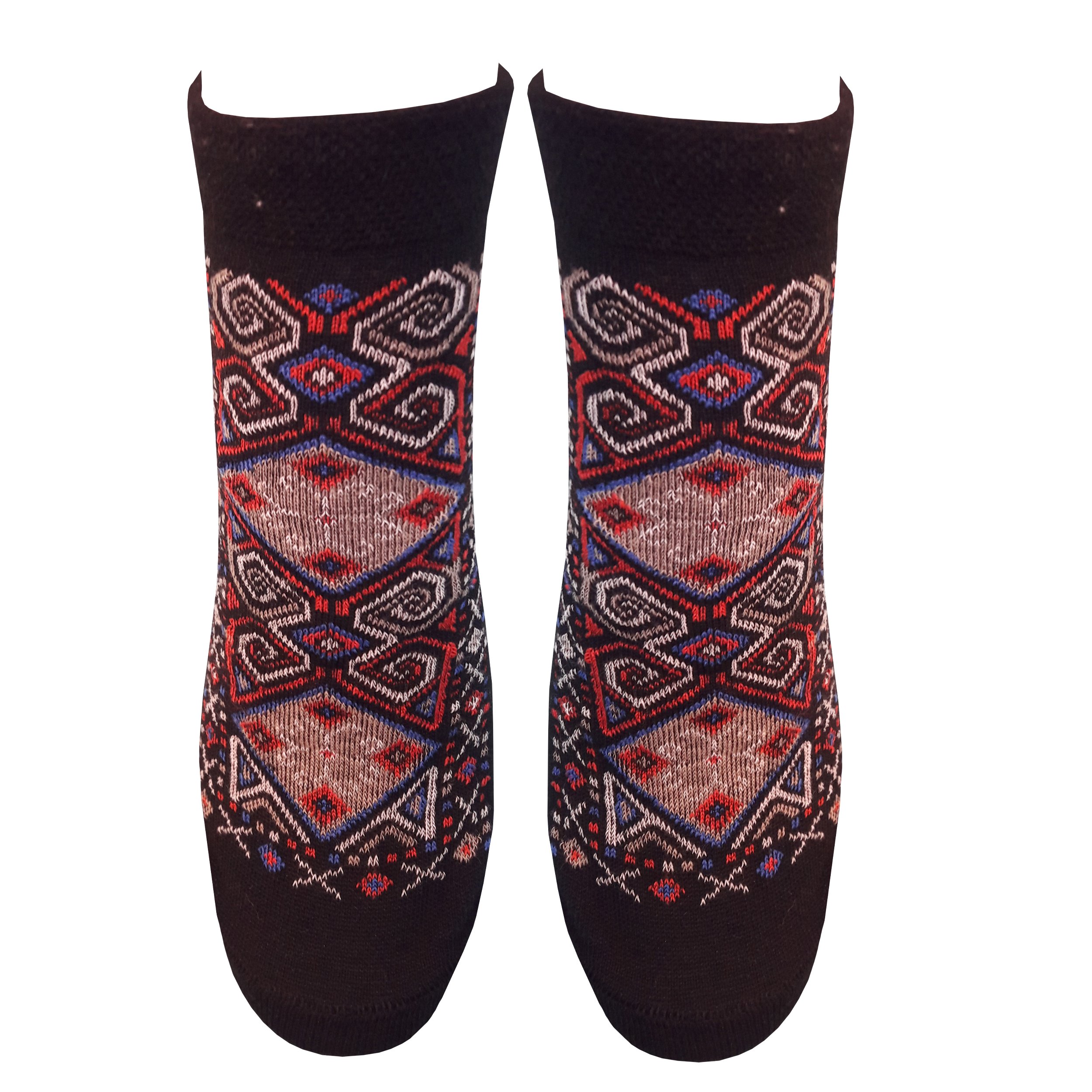 مجموعه 4 جفتی جوراب طرح سنتی زنانه