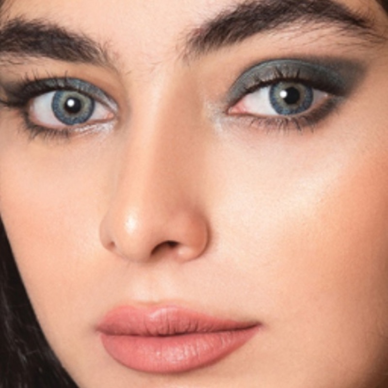 لنز چشم رنگی (زیبایی) سالانه کلیر ویژن آبی طوسی دور دار