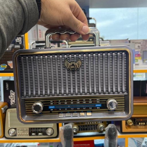 رادیو اسپیکر بلوتوث آنتیک طرح قدیم برند KEMAI