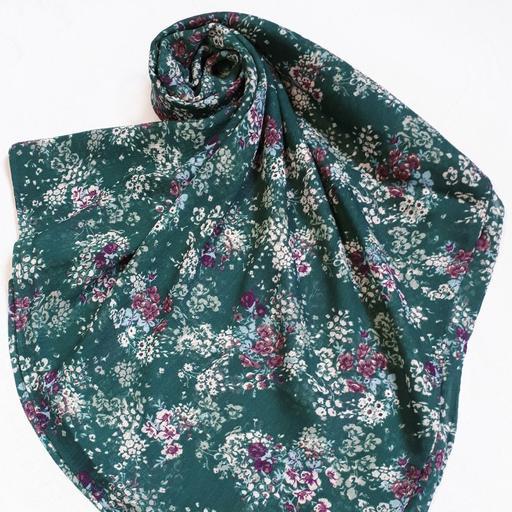 روسری حریر کریشه گلدار (کد 1401)