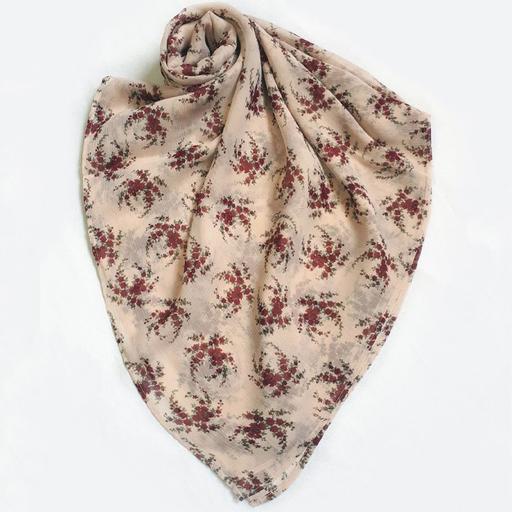 روسری حریر کریشه گلدار (کد 1403)