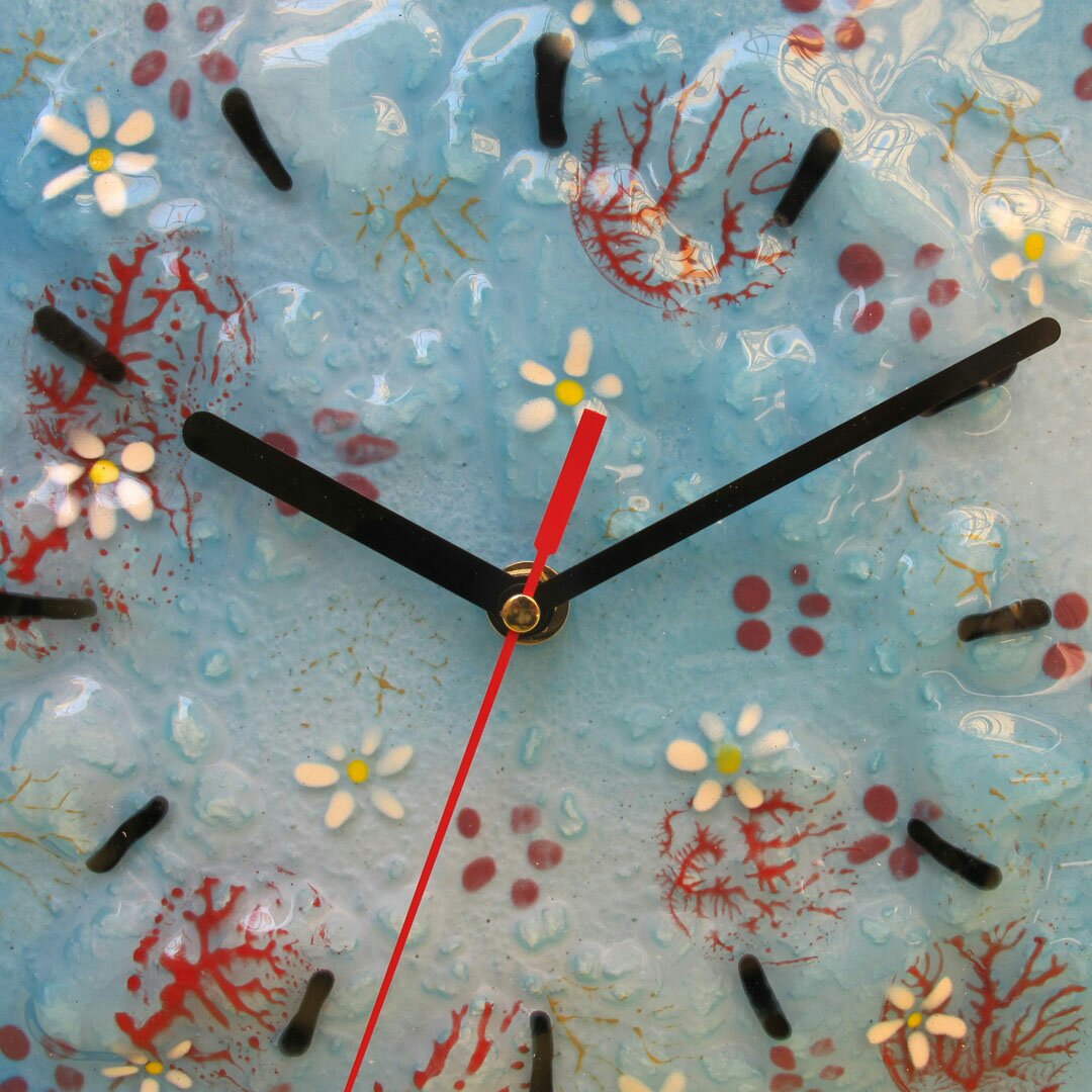 ساعت دیواری آمینا طرح بهارانه