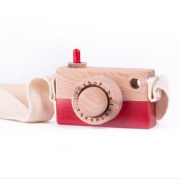 اسباب بازی چوبی دامازو مدل دوربین آنیل با قابلیت حکاکی نام فرزندتون