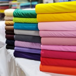 پارچه ملحفه و پیراهن تترون رنگی عرض150سانتیمتر
