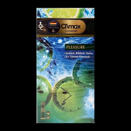 کاندوم خاردار و شیار دار  کلایمکس مدل PLEASURE8 بسته  12 عددی