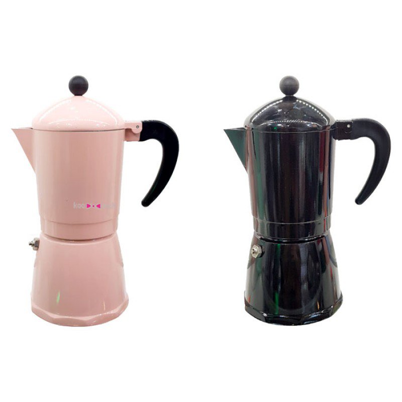 موکاپات (قهوه جوش) استوانه ای رنگی سه کاپ در سه رنگ