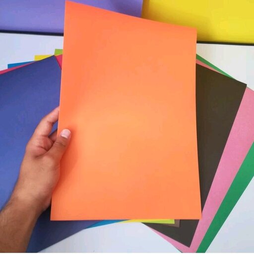 کاغذ رنگی دورو بسته 10 تایی رنگ جور