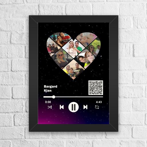 تابلوی موزیکال با طرح قلبی با 8 عکس
