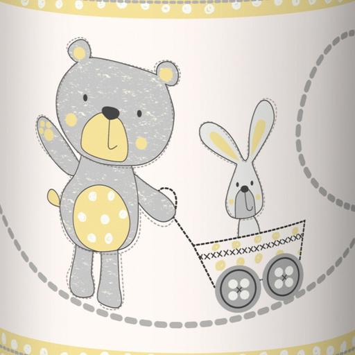 آباژور رومیزی کودک Mommy طرح خرس و خرگوش کد 9590
