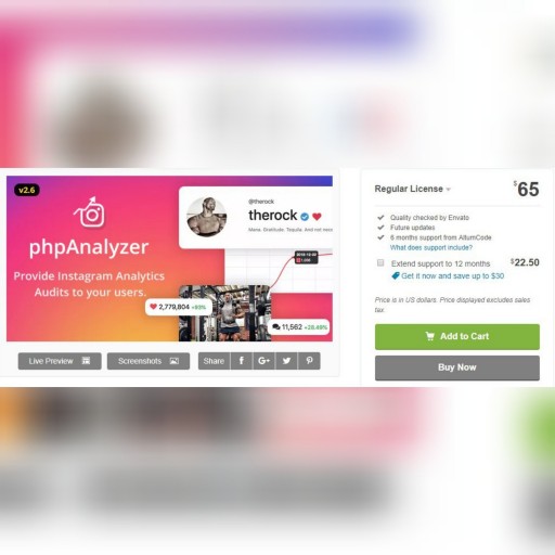 اسکریپت phpAnalyzer - Instagram Audit Report Tool