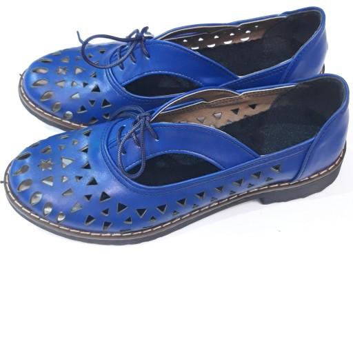 کفش زنانه بهاره آبی رنگ سایز 38