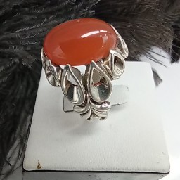 انگشتر نقره عقیق 925