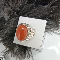 انگشتر نقره عقیق 925