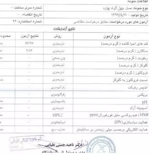 2 عدد عسل چندگیاه ممتاز صدرصد طبیعی و خالص