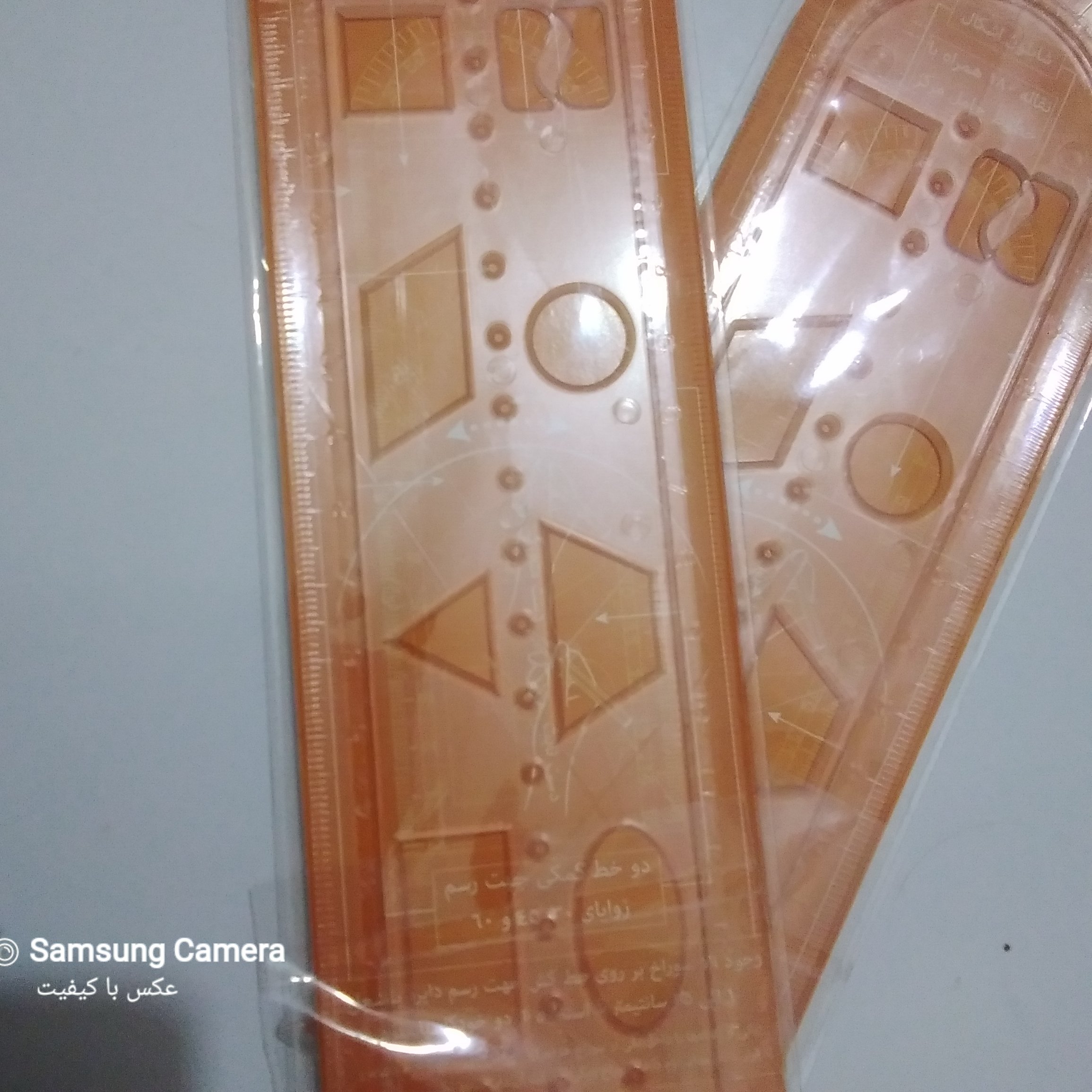 خط کش 20سانتی ژله ای  جنس درجه یک 