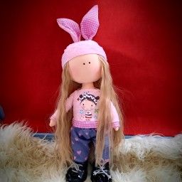 عروسک روسی اسپرت کلاه خرگوشی،نماد سال خرگوش،1402،گیفت،روز دختر ،روز دانش اموز،روز دختر،نوروز