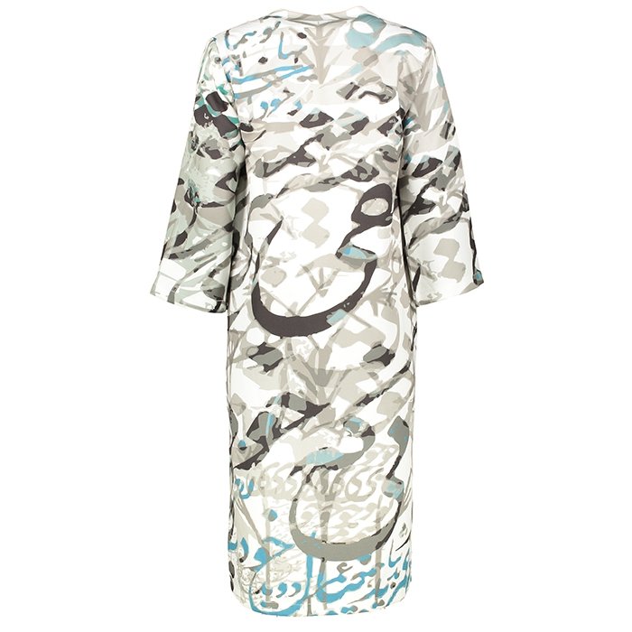 مانتو پارسی خطاطی سیاه مشق