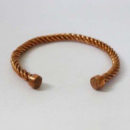 دستبند مسی پیچ ته گرد کد JW260