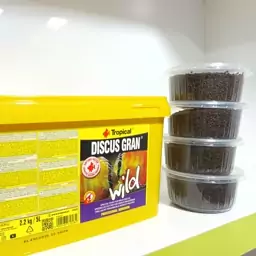 غذای دیسکس گران وایلد تروپیکال discus wild وزن 100 گرم