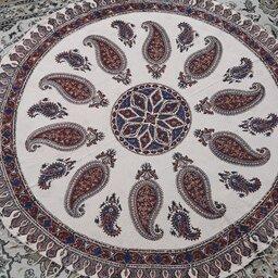 سفره قلمکار اصلی اصفهان  رنگ ثابت عرضه مستقیم از کارگاه 
