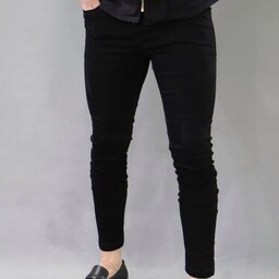 شلوار جین مردانه پارچه ترک مشکی مدل SKYلاکچری اسپرت
