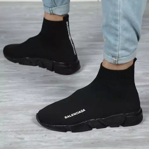 کتونی مردانه بالنسیگا BALENCIAGA ساقدار مشکی لاکچری اسپرت