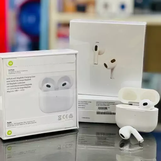 ایرپاد سری 3 ایرداتس هندزفری airpods3 ایربادس هدست هدفون خلبانی اسپیکر پاوربانک موبایل