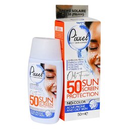 ضد آفتاب - کرم ضد آفتاب بیرنگ پیکسل مناسب پوست جوشدار و چرب 