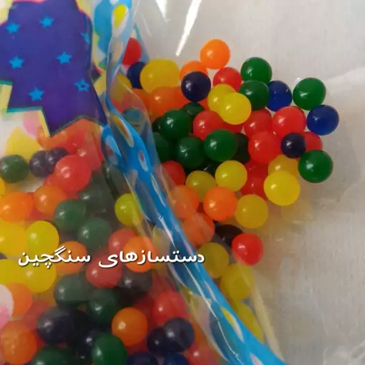 خاک ژله ای رنگی  3 گرمی (بسته 5 عددی)