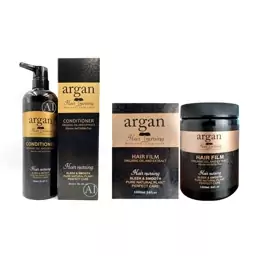 پکیج شامپو مو و ماسک مو کراتینه آرگان argan اصل 1000 میل