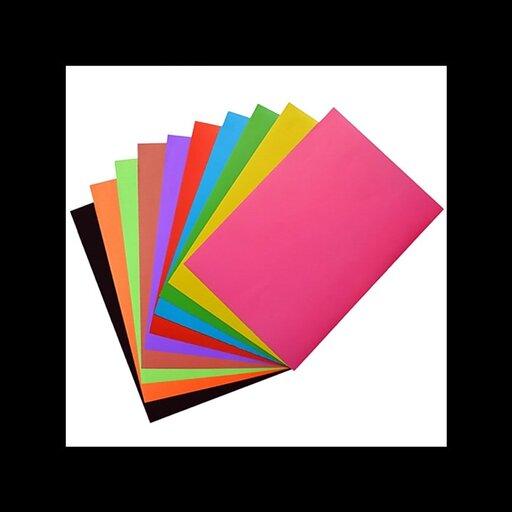 کاغذ رنگی مهد کودکی بسته  10 رنگ 10 برگی