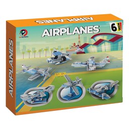 اسباب بازی لگو هواپیما 6 مدل در 1 بسته 261 قطعه برند آوا مناسب برای 7 الی 12 سال
