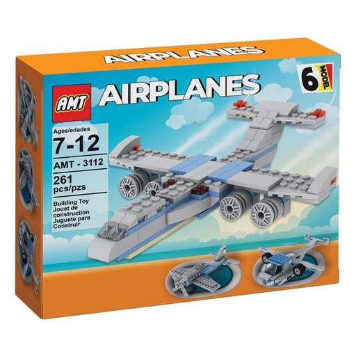 اسباب بازی لگو هواپیما 261 قطعه 6 مدل در 1 بسته برند آوا مناسب برای 7 الی 12 سال
