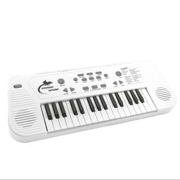 پیانو  32 کلید برقی همراه با میکروفن شارژی برند ستاره رنگ سفید