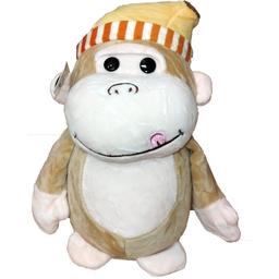 عروسک پولیشی میمون بازیگوش سایز کوچک جنس نانو خارجی