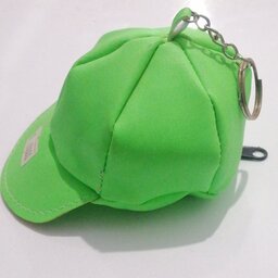 کیف هندزفری و شارژر و فلش و لوازم جانبی کوچک گوشی سبزرنگ مدل کلاه نقابدار جنس چرم مصنوعی و اندازه 10 سانتی متر 6
