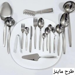 سرویس قاشق و چنگال مدل ماینز برند یونیک 24 نفره 