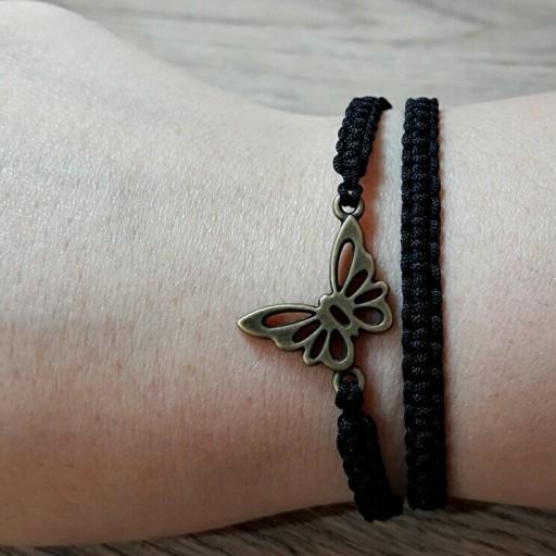 دستبند بافت پروانه