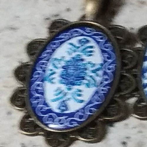 گردنبند مینا کاری مسی