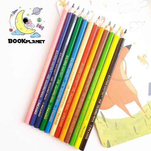 مداد رنگی 12 رنگ برند پیکاسو طرح 3