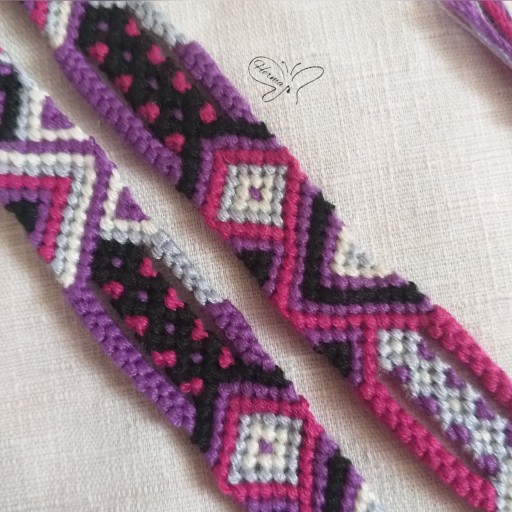 دستبند یا پابند طرح سنتی بافت برند هرما یک سانتی