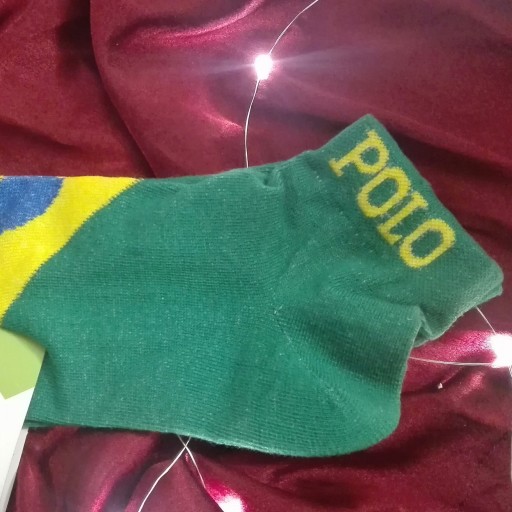 جوراب نخ پنبه طرح برزیل