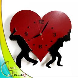 ساعت دیواری طرح عاشقانه قلبی کد 110