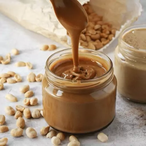 کره بادام زمینی باعسل peanut butter with hone