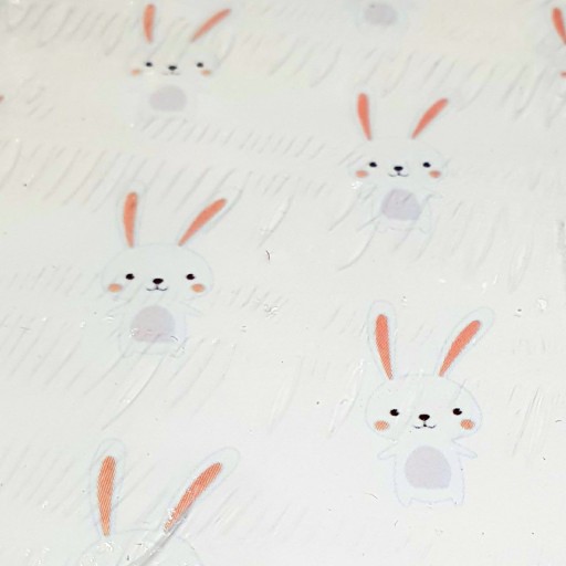 دفترچه یادداشت کلاسوری 6 حلقه فانتزی طرح خرگوش سفید
