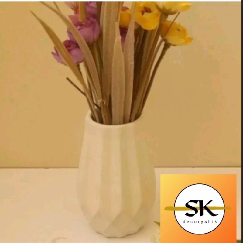 گلدان  رنگی   سنگی 10 سانتی شیک قابل ساخت در رنگ دلخواه شما