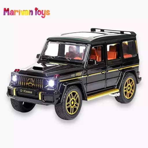 ماکت ماشین فلزی مرسدس بنز مدل جی کلاس ( G CLASS ) مقیاس 1.24  وارداتی ( ارسال رایگان)